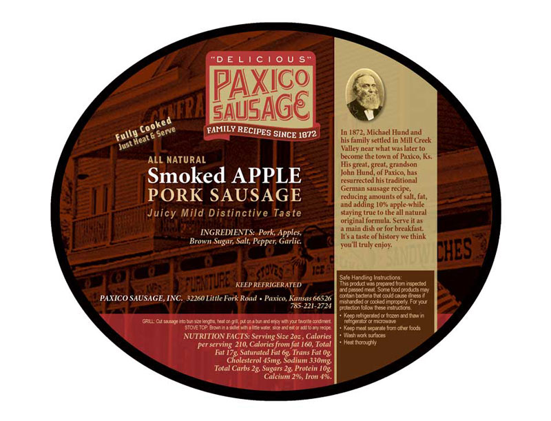 Paxico Sausage (Paxico, KS) – Logo & Packaging Design