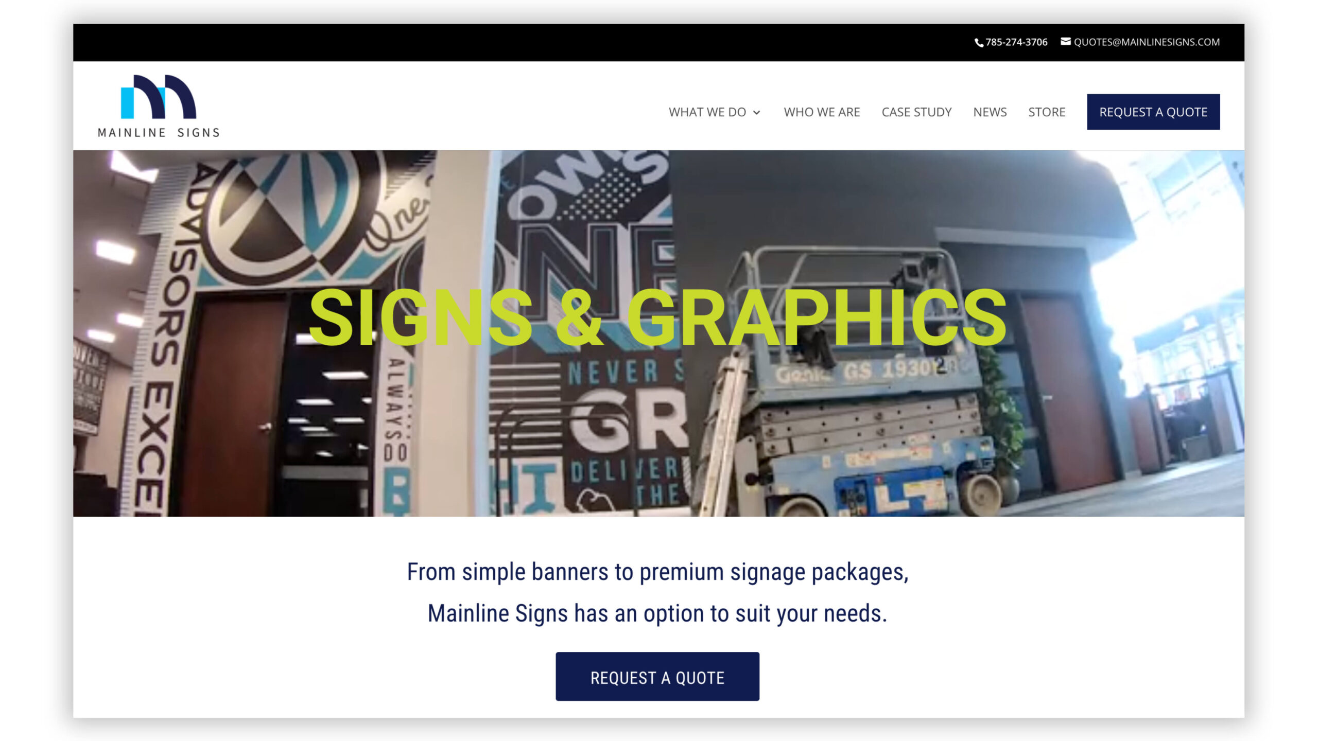Mainline Signs Website